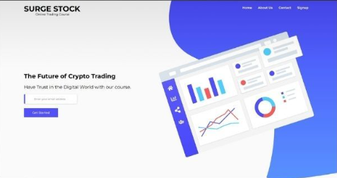 Surge Stock website homepage